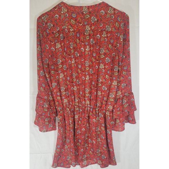 Harlowe & Graham Short Long Sleeve Floral Dress, Size S‎ - Picture 3 of 5
